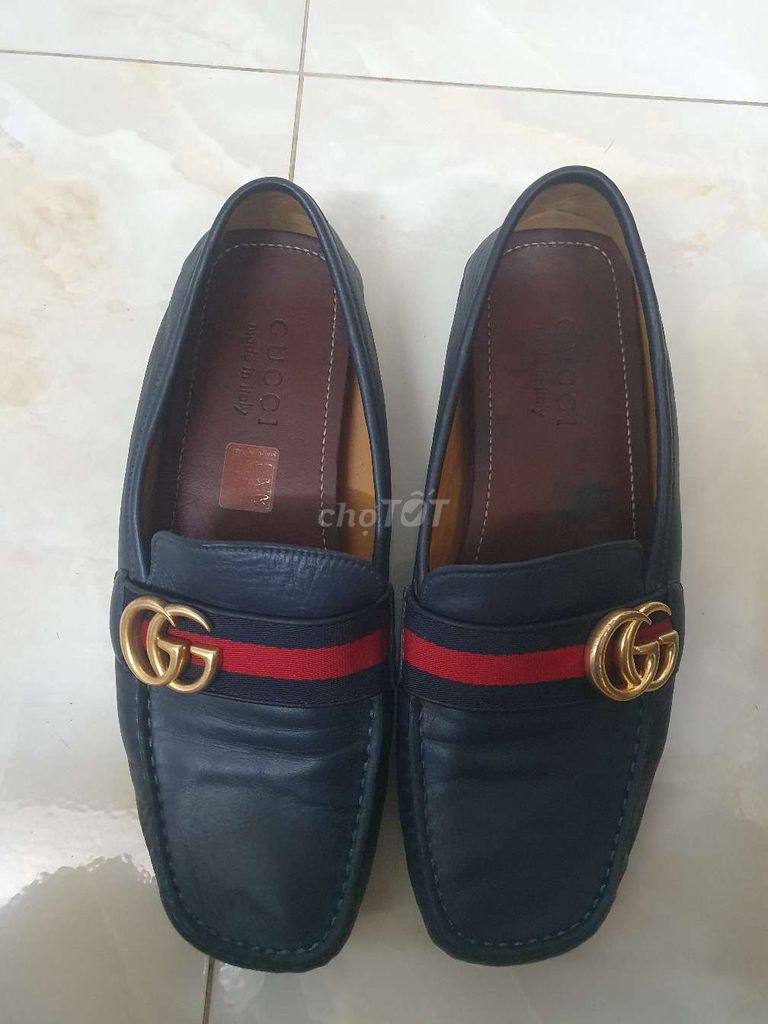 Giày lười Gucci Da Xanh Navy sz40. Mua bán Giày dép tại Quận Ngô Quyền Hải Phòng được đăng bởi Khanh Quoc hình 1