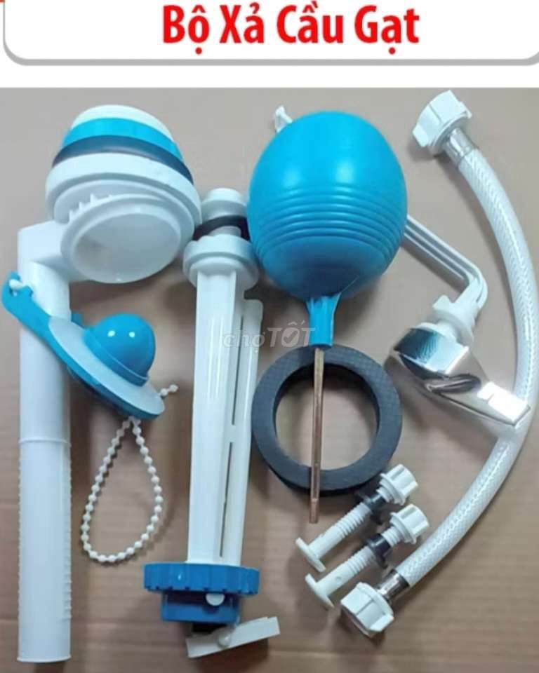 Bộ xả bồn cầu Nhựa Kim loại Trắng Xanh. Mua bán Thiết bị vệ sinh, nhà tắm tại Quận 7 Tp Hồ Chí Minh được đăng bởi Mai9x hình 1