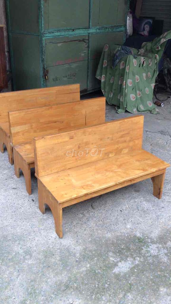 Ghế băng Gỗ Nâu gỗ 1 mét Còn tốt. Mua bán Bàn ghế tại Quận Gò Vấp Tp Hồ Chí Minh được đăng bởi Phùng Cường hình 1