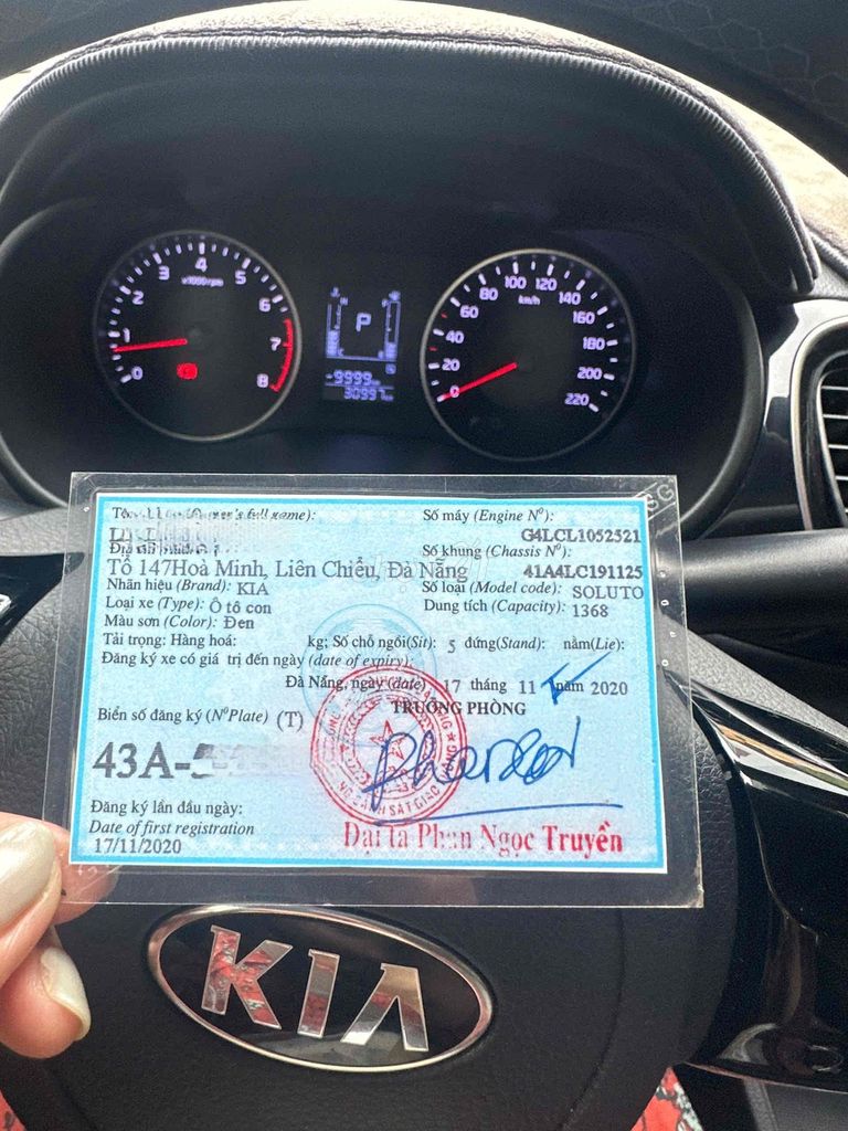 Kia Soluto 2020 1.4MT - 30000 km. Mua bán Ô tô tại Quận Liên Chiểu Đà Nẵng được đăng bởi Trần Thị Kim Dung hình 1