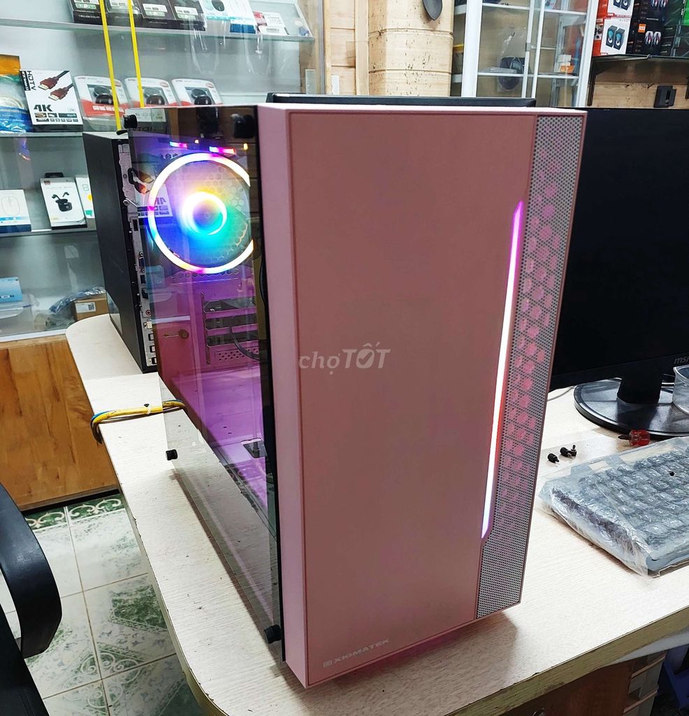 Vỏ case Xigmatek Gemini Queen Hồng 3 fan LED. Mua bán Linh kiện (RAM, Card...) tại Quận Hoàng Mai Hà Nội được đăng bởi Nam Hải Computer hình 1