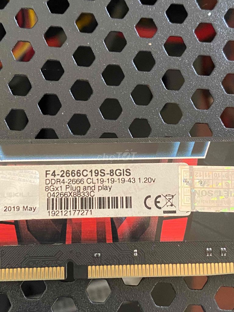 RAM G.Skill AEGIS 8GB DDR4. Mua bán Linh kiện (RAM, Card...) tại Huyện Đất Đỏ Bà Rịa - Vũng Tàu được đăng bởi phucbh hình 1