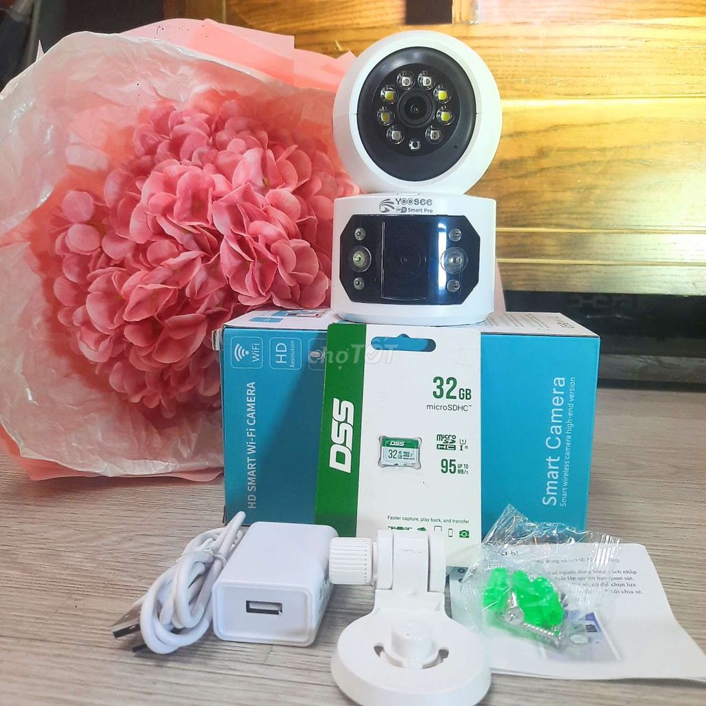 Camera 2 mắt yoosee, trong nhà, mẫu mới. Mua bán Máy ảnh, Máy quay tại Quận Thanh Khê Đà Nẵng được đăng bởi Camera sỉ Phi Vũ hình 1