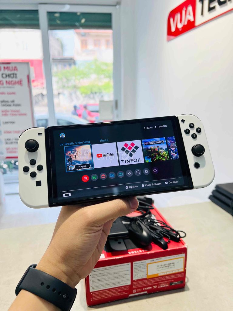 🎮 Nintendo Switch OLED White Hắc Ám 256GB Fullbox. Mua bán Thiết bị chơi game tại Quận Tây Hồ Hà Nội được đăng bởi VỰA TECH hình 1