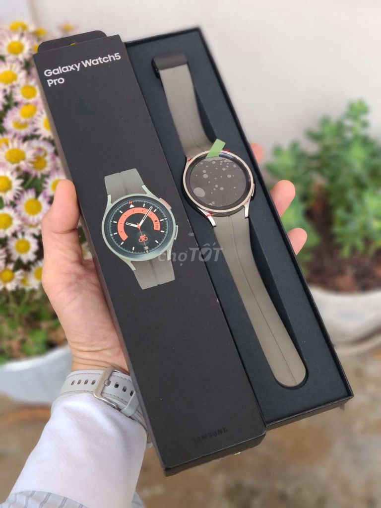 Samsung Galaxy Watch5 Pro Xám. Mua bán Thiết bị đeo thông minh tại Thành phố Vĩnh Long Vĩnh Long được đăng bởi Minh Anh  hình 1