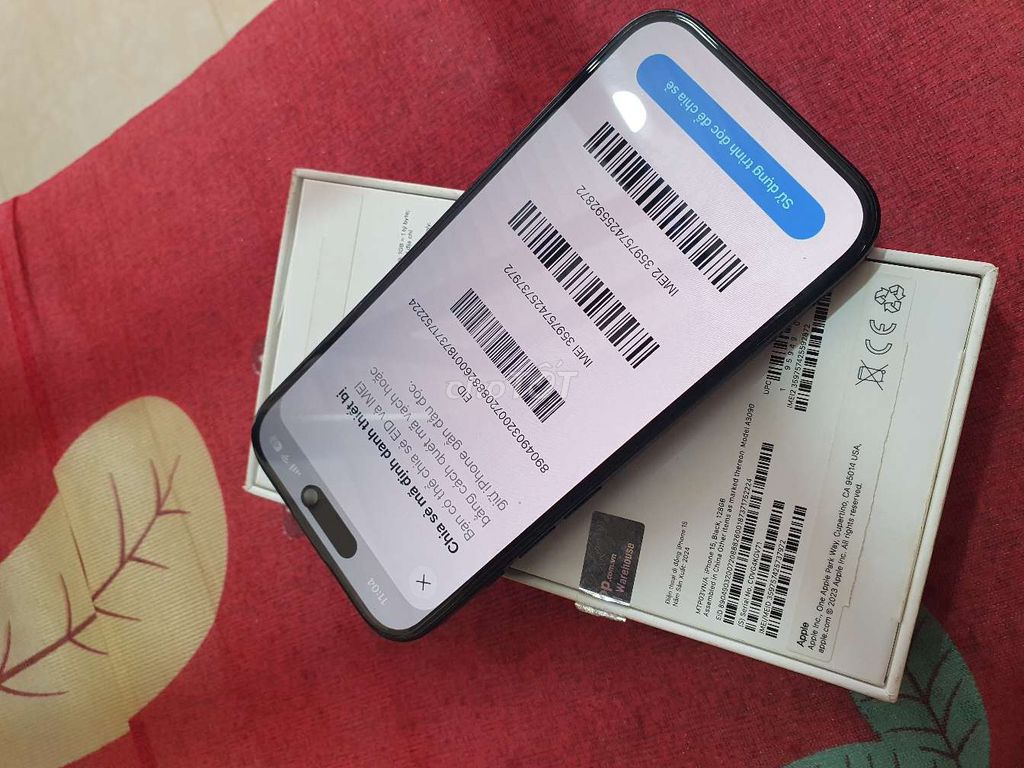 Apple iPhone 15 128GB VN/A fullbox. Mua bán Điện thoại tại Huyện Krông Pắc Đắk Lắk được đăng bởi sang sang hình 1