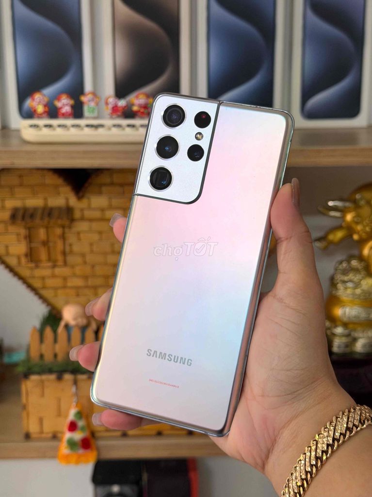 Samsung S21 Ultra 128GB Bạc Đã sử dụng. Mua bán Điện thoại tại Thành phố Long Xuyên An Giang được đăng bởi  Đặng Lý hình 1