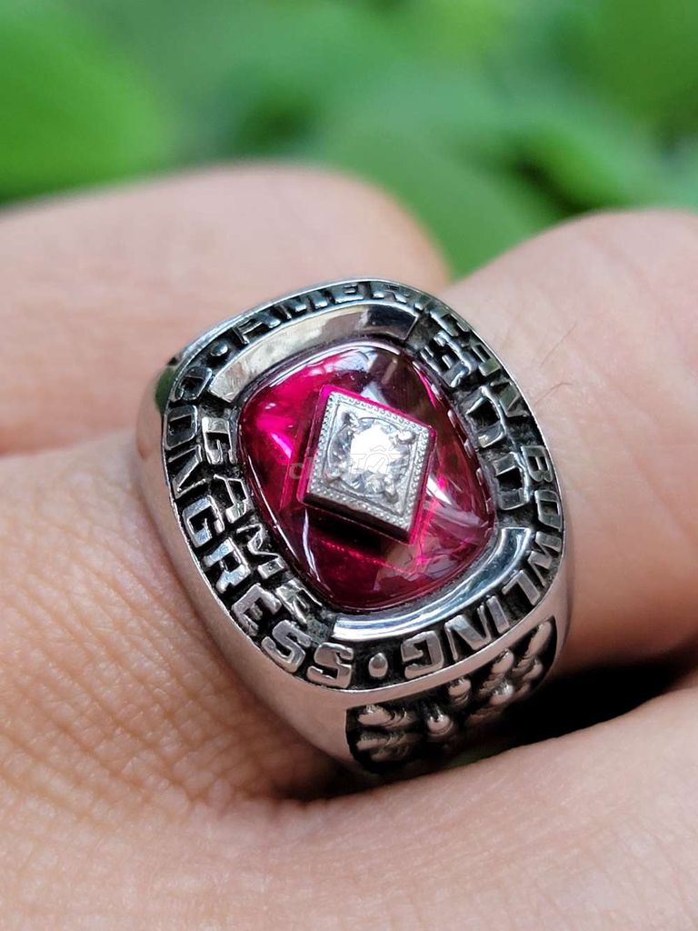 Nhẫn hợp kim  KEEPSAKE hiệp hội BOWLING Hoa Kỳ. Mua bán Phụ kiện thời trang khác tại Huyện Nhơn Trạch Đồng Nai được đăng bởi hải  hình 1