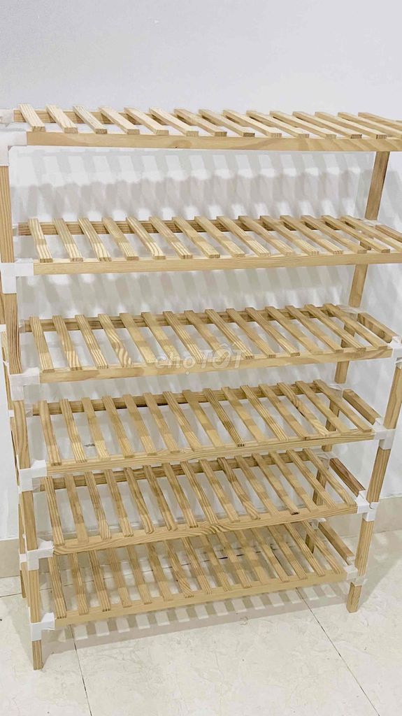 Kệ decor Gỗ Vàng gỗ 6 tầng. Mua bán Tủ, kệ gia đình tại Quận 12 Tp Hồ Chí Minh được đăng bởi Nguyễn Thi hình 1