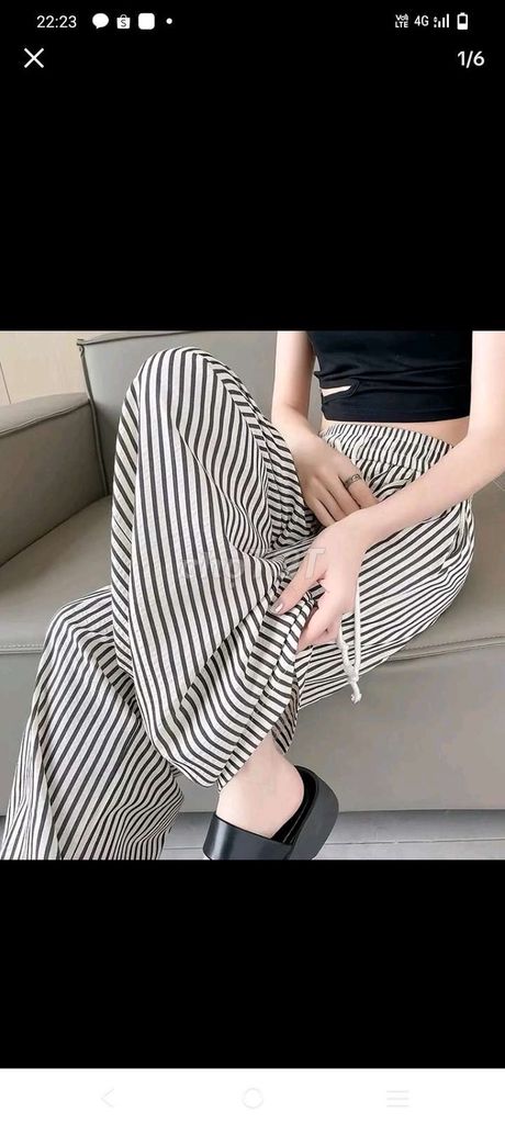 Quần nữ kẻ sọc. Mua bán Quần áo tại Huyện Tân Hồng Đồng Tháp được đăng bởi Cẩm Lài hình 1