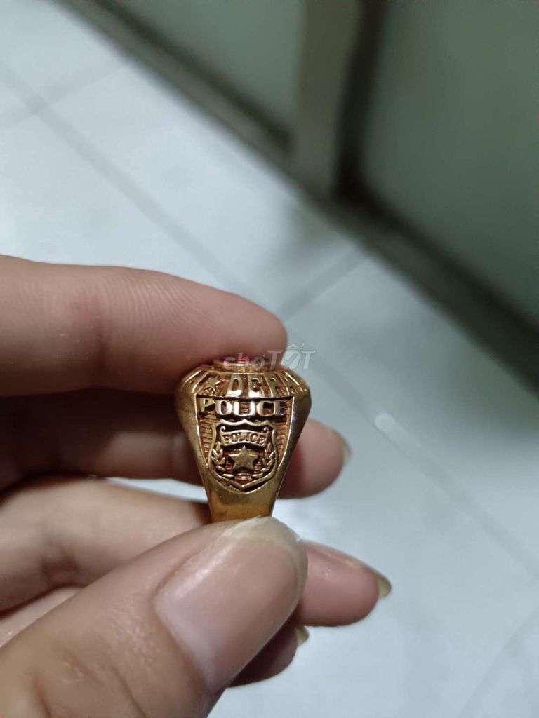 Nhẫn nam hợp kim vàng 10K size 19.5. Mua bán Phụ kiện thời trang khác tại Quận 8 Tp Hồ Chí Minh được đăng bởi Gia Kiet hình 1