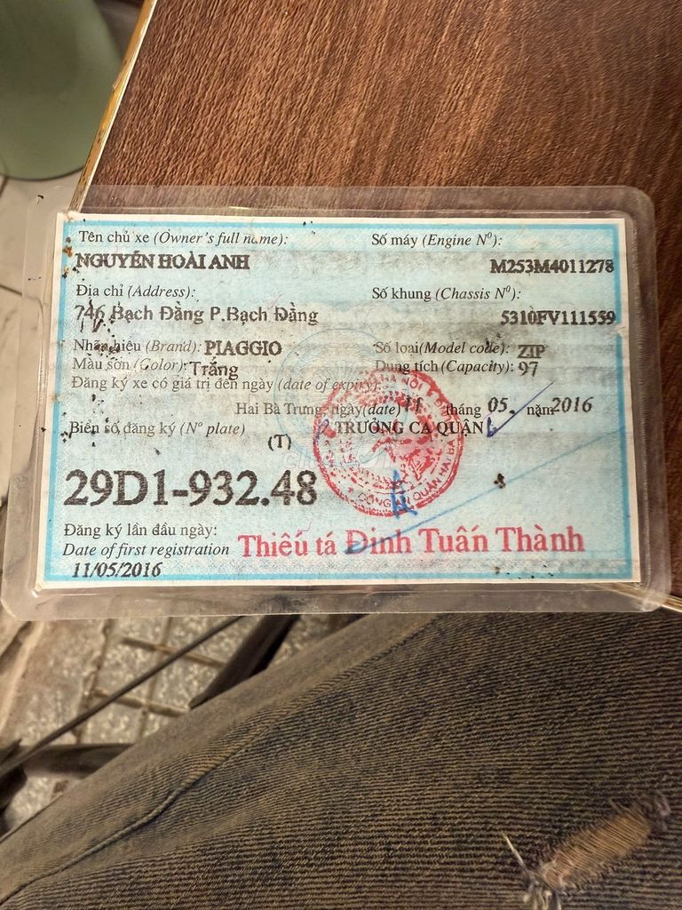 Zip 2016. Mua bán Xe máy tại Quận Hoàng Mai Hà Nội được đăng bởi Trường Giang Phạm hình 7