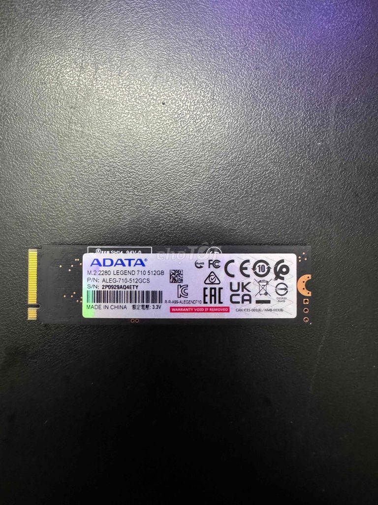 Ổ cứng SSD ADATA LEGEND 710 512GB BHH 24th. Mua bán Linh kiện (RAM, Card...) tại Thành phố Biên Hòa Đồng Nai được đăng bởi le long hình 1
