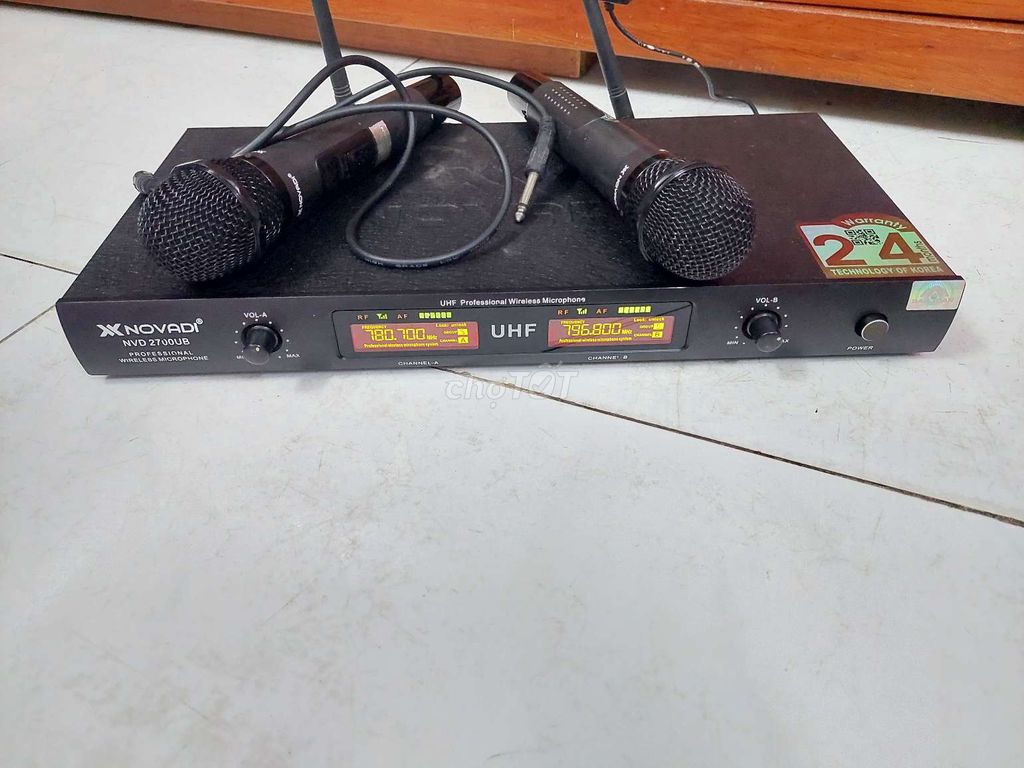 Micro không dây Novadi NVD 2700UB Đen. Mua bán Tivi, Âm thanh tại Huyện Bình Chánh Tp Hồ Chí Minh được đăng bởi Le va loa amply bãi hình 1