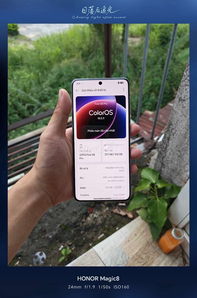 Oppo Find X8 Pro 512GB Trắng Keng 99.9%. Mua bán Điện thoại tại Quận Hải Châu Đà Nẵng được đăng bởi phuc nguyen hình 1