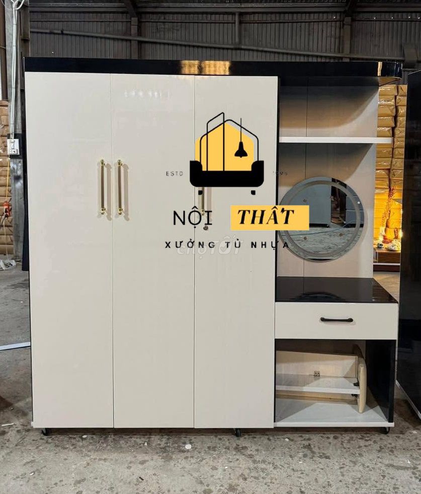 Tủ quần áo Nhựa Đài Loan 1m8x1m45 Trắng, Đen. Mua bán Tủ, kệ gia đình tại Huyện Bình Chánh Tp Hồ Chí Minh được đăng bởi Cửa Hàng Nội Thất hình 1