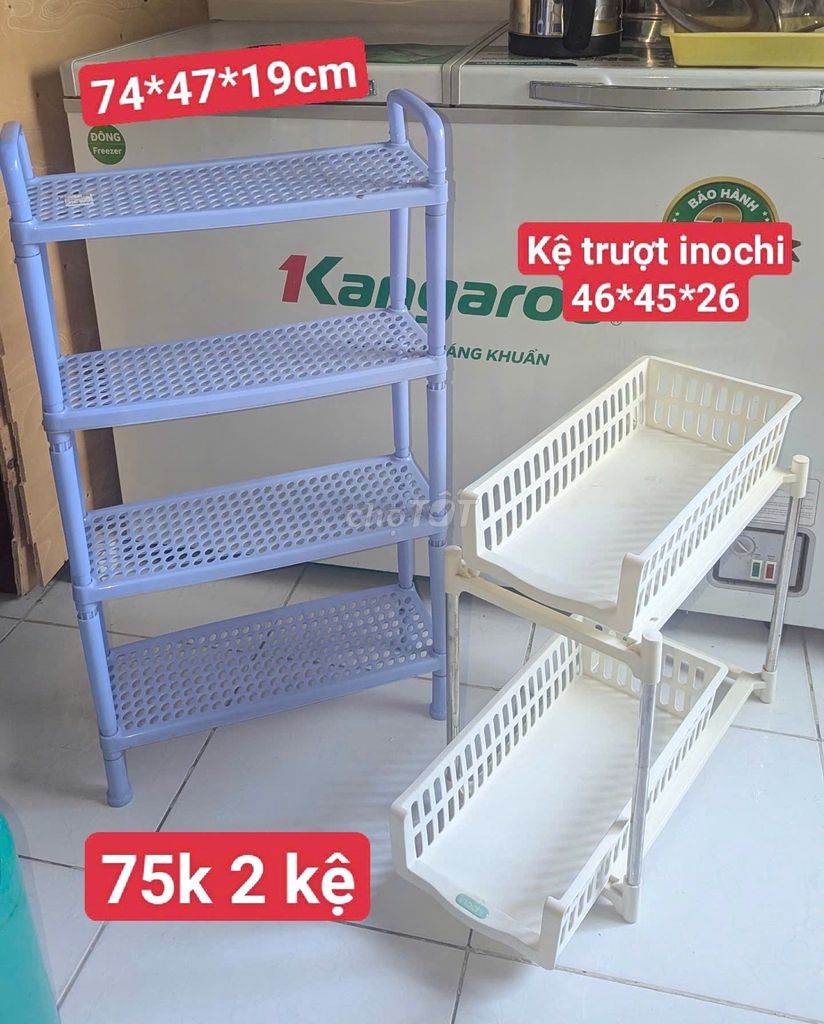 2 Kệ nhựa giày dép 4 tầng 73cm, kệ trượt inochi. Mua bán Tủ, kệ gia đình tại Quận 12 Tp Hồ Chí Minh được đăng bởi xe tăng hình 1