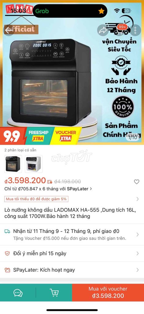 lò nường lo vi sóng 90%