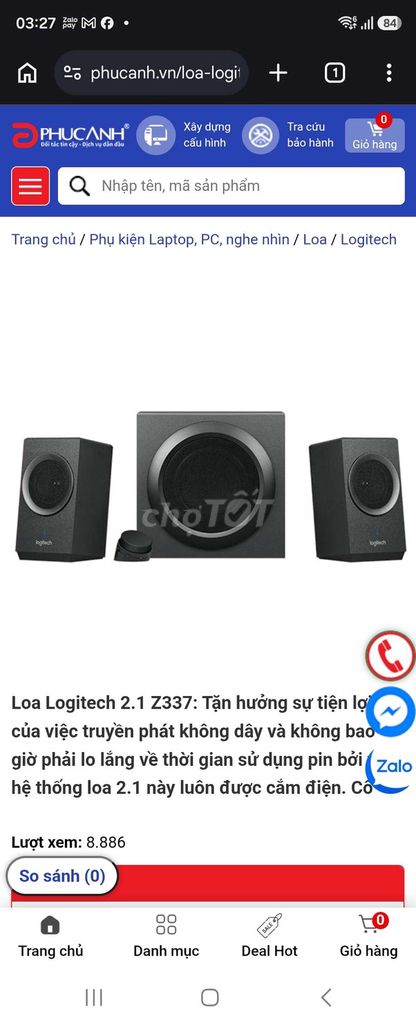 Loa vi tính Logitech Z337 Đen Đã sử dụng. Mua bán Tivi, Âm thanh tại Quận Bình Tân Tp Hồ Chí Minh được đăng bởi Mai Dzo hình 1