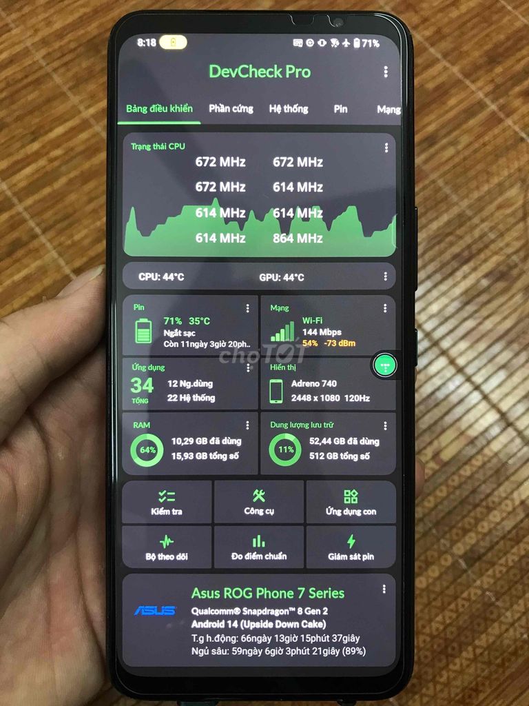 Asus ROG Phone 7 Ultimate ( Nhận GL qua IP ạ ). Mua bán Điện thoại tại Quận Hà Đông Hà Nội được đăng bởi Lưu Tùng hình 1