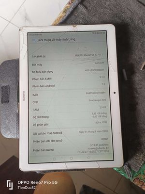 MTB Huawei T3.10in.Bể kính.. Mua bán Máy tính bảng tại Quận Bình Thuỷ Cần Thơ được đăng bởi Chuyên Đồ Cũ