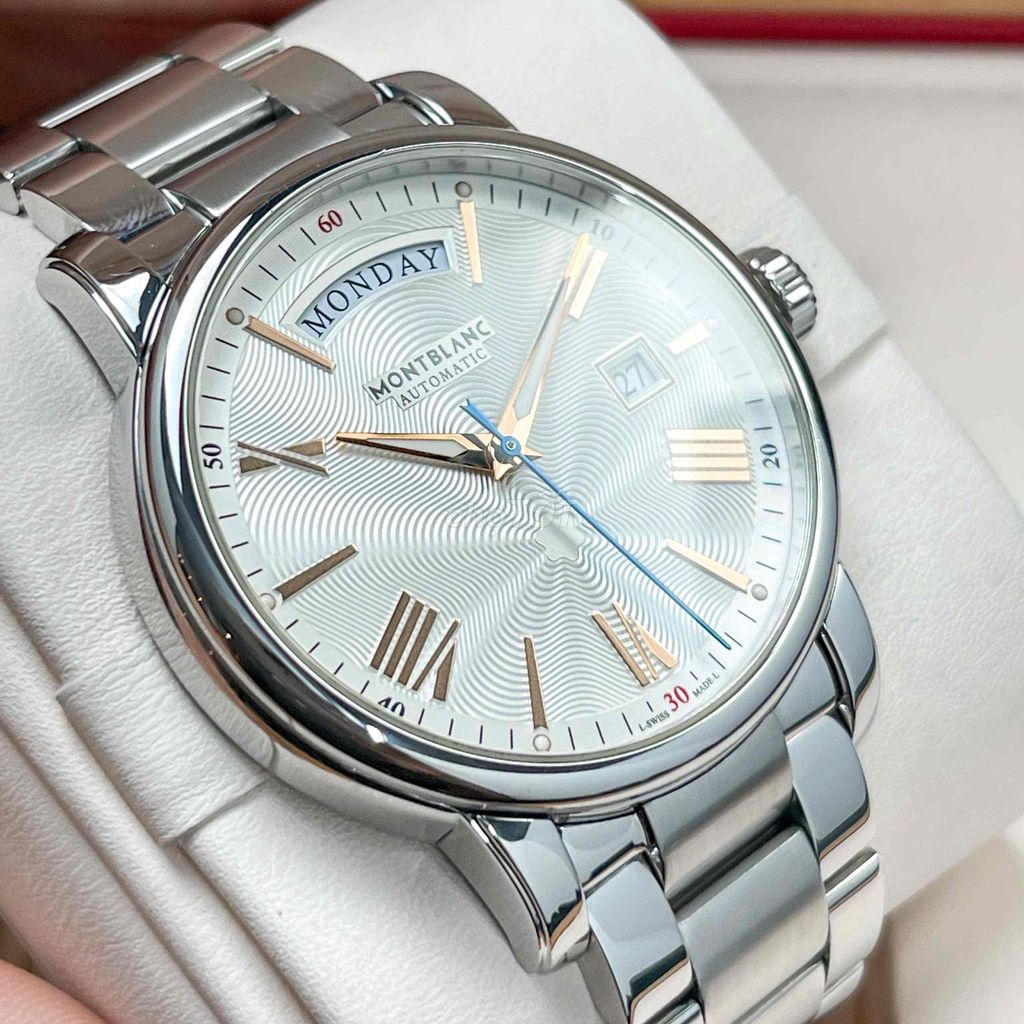 Đồng hồ Montblanc 114854 DAY-DATE Nam Thép Bạc. Mua bán Đồng hồ tại Quận Hoàng Mai Hà Nội được đăng bởi Anh Tuấn hình 1