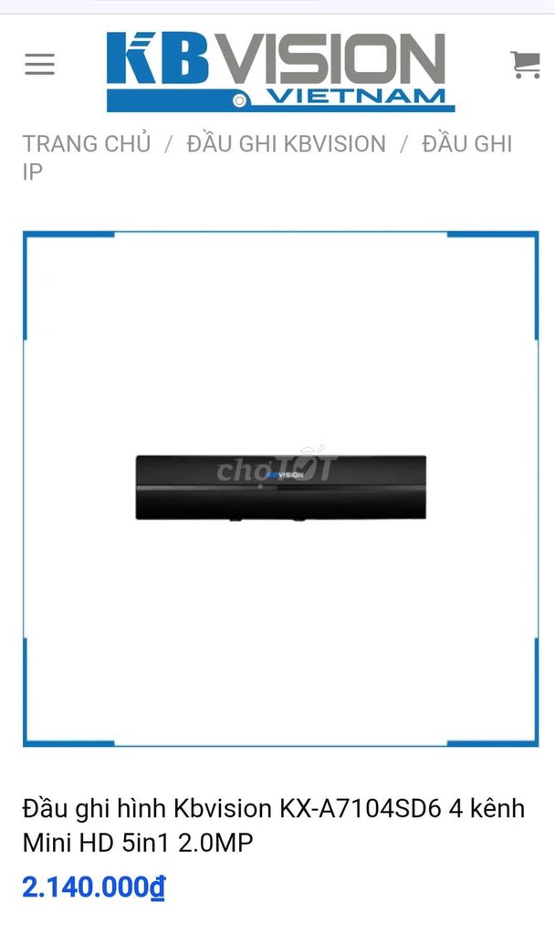 Đầu thu CAMERA KBVISION. Mua bán Máy ảnh, Máy quay tại Quận Bình Thạnh Tp Hồ Chí Minh được đăng bởi Nguyễn Quốc hình 1