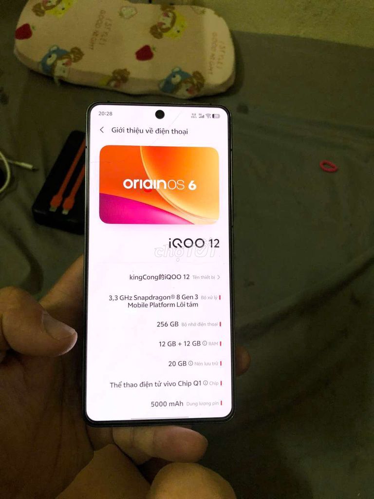 IQOO 12 256GB Đỏ. Mua bán Điện thoại tại Quận Hà Đông Hà Nội được đăng bởi Long voi hình 1