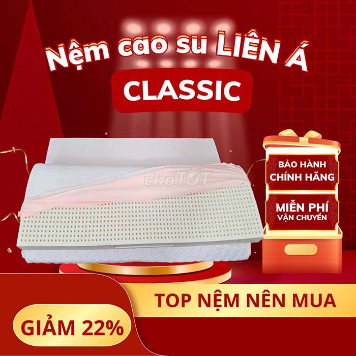 Nệm cao su Liên Á Classic giá gốc -24%. Mua bán Giường, chăn ga gối nệm tại Quận 1 Tp Hồ Chí Minh được đăng bởi ĐỆ NHẤT NỆM hình 1