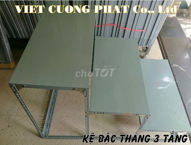 Kệ bậc thang 3 tầng mâm 100x40. Cao 1m. Rộng 1.2m. Mua bán Tủ, kệ gia đình tại Quận Bình Tân Tp Hồ Chí Minh được đăng bởi Kệ Thép V Lỗ Đa Năng hình 1