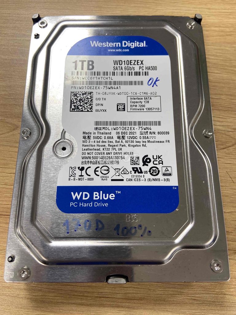 Ổ cứng HDD WD Blue 1TB. Mua bán Linh kiện (RAM, Card...) tại Thành phố Quảng Ngãi Quảng Ngãi được đăng bởi Hoàng hình 1