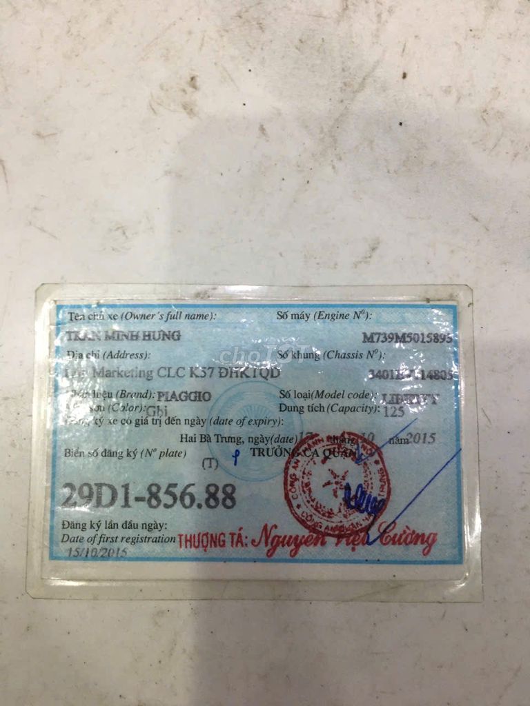 Liberty 2015 vành xoắn cực đẹp. Mua bán Xe máy tại Quận Hoàng Mai Hà Nội được đăng bởi Trường Giang Phạm hình 11