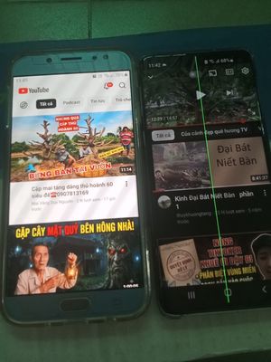 Samsung S10 Trắng và SS J7 Pro.