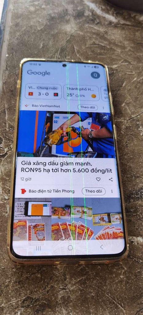 Samsung Galaxy S21 Ultra Vàng Màn hình sọc. Mua bán Điện thoại tại Quận 6 Tp Hồ Chí Minh được đăng bởi Quế Phương hình 1