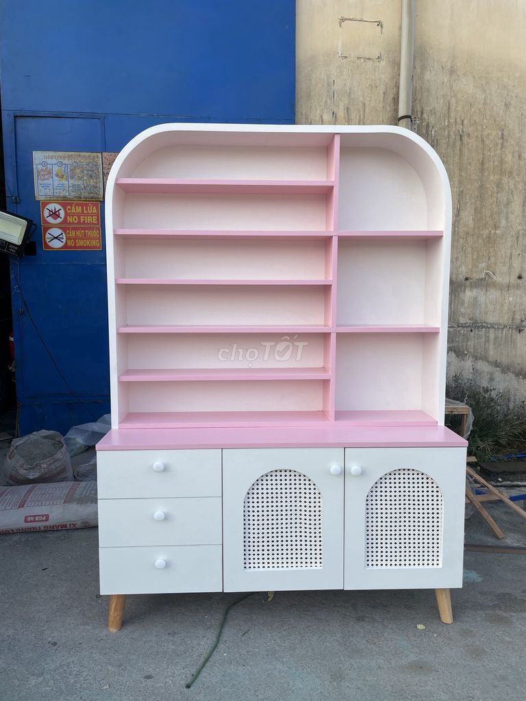 Tủ nail, tủ gỗ decor tiệm nail, tủ đựng phụ kiện. Mua bán Tủ, kệ gia đình tại Quận Bình Thạnh Tp Hồ Chí Minh được đăng bởi Vũ Gia hình 1