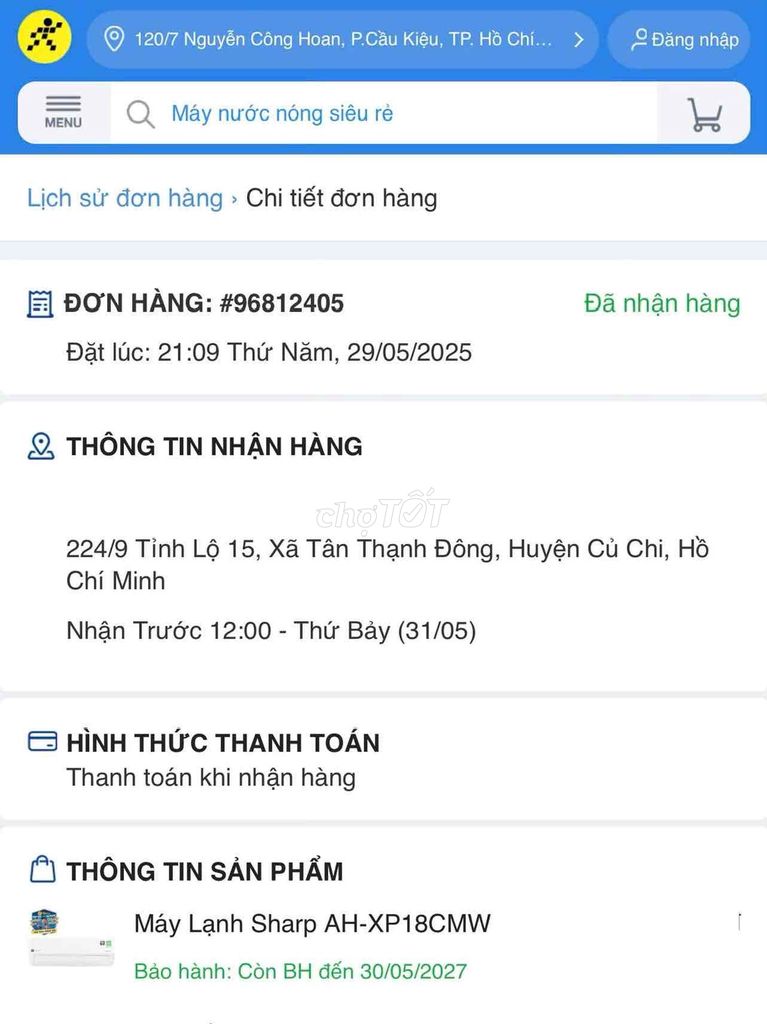 Máy lạnh Inverter Sharp AH-XP18CMW 2 HP. Mua bán Máy lạnh, điều hoà tại Huyện Củ Chi Tp Hồ Chí Minh được đăng bởi Huỳnh Nhật Vi hình 1