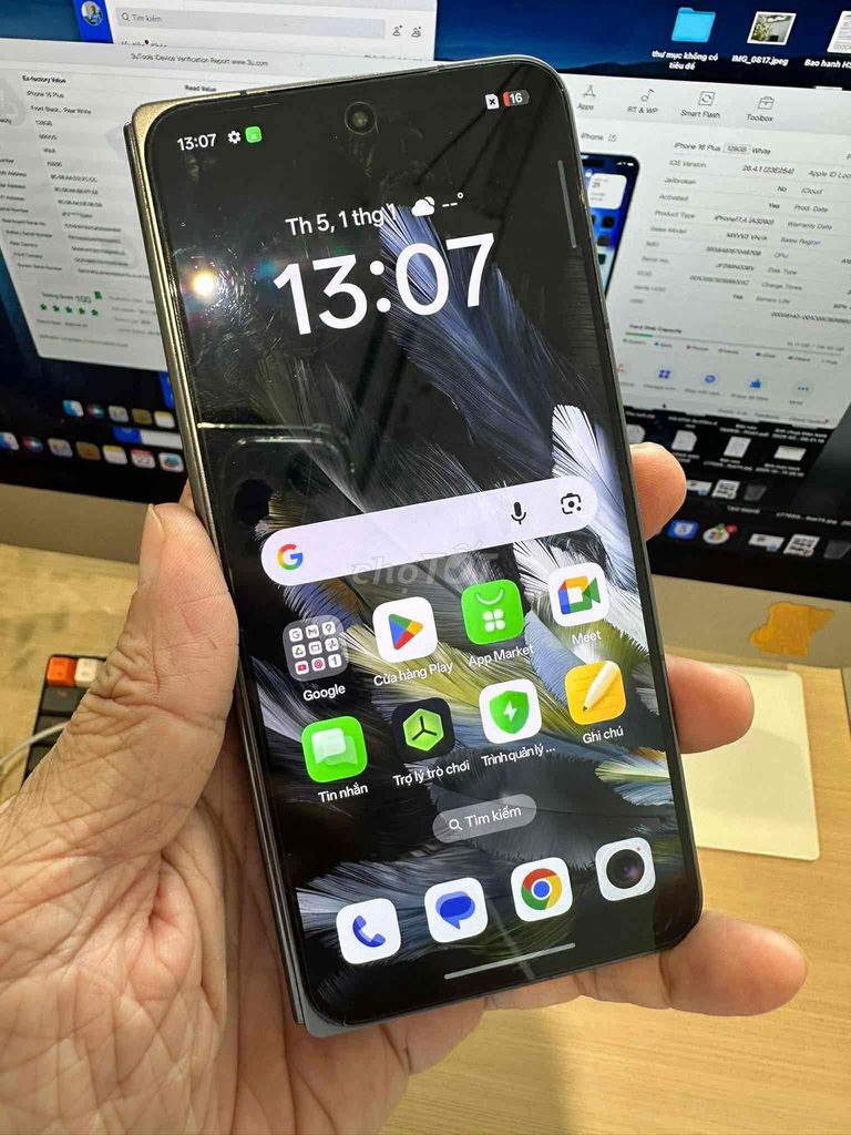 Oppo Find N3 16/512 máy chính hãng hư màn trong. Mua bán Điện thoại tại Quận Bình Thạnh Tp Hồ Chí Minh được đăng bởi Tên chưa cung cấp hình 1
