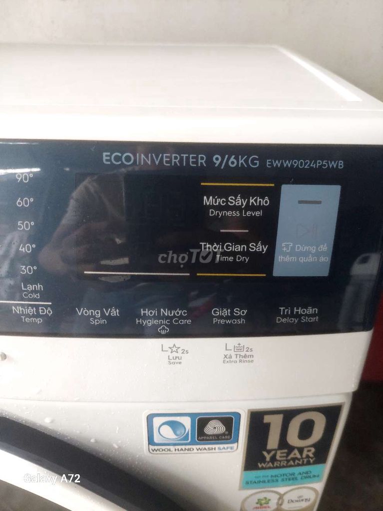 Máy giặt sấy electrolux 9kg / sấy 6kg