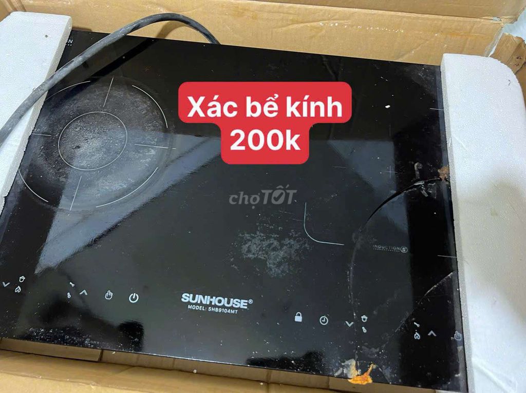 xác bể kính Bếp từ SUNHOUSE SHB9104MT. Mua bán Bếp, lò, đồ điện nhà bếp tại Quận Gò Vấp Tp Hồ Chí Minh được đăng bởi Thanh Lý Đồ Cũ 30 hình 1