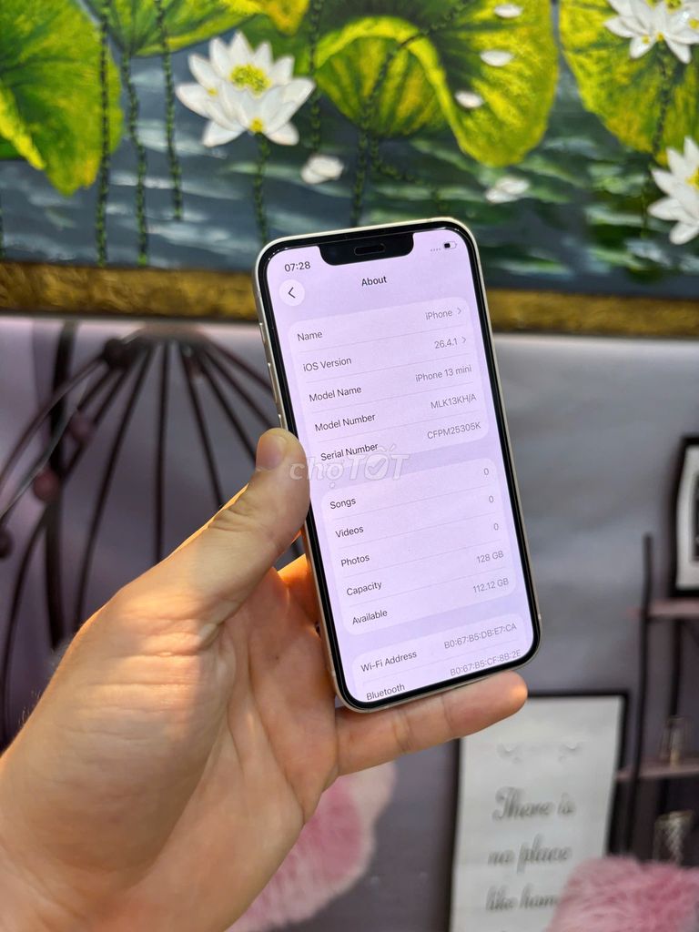 13 mini 128GB Trắng Full Zin . Mua bán Điện thoại tại Quận Bắc Từ Liêm Hà Nội được đăng bởi Cửa hàng Bính Táo hình 1
