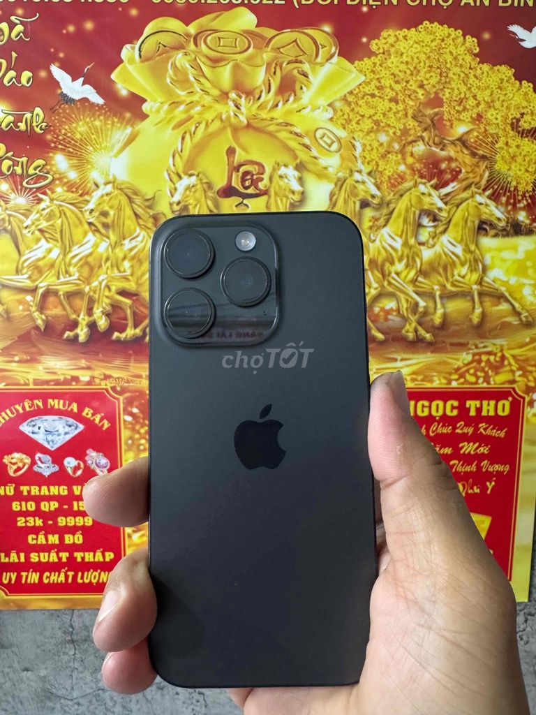 iPhone 15 Pro 128GB đẹp keng zin 100%. Mua bán Điện thoại tại Quận Ninh Kiều Cần Thơ được đăng bởi CẦM ĐỒ TRUNG HẬU   hình 1