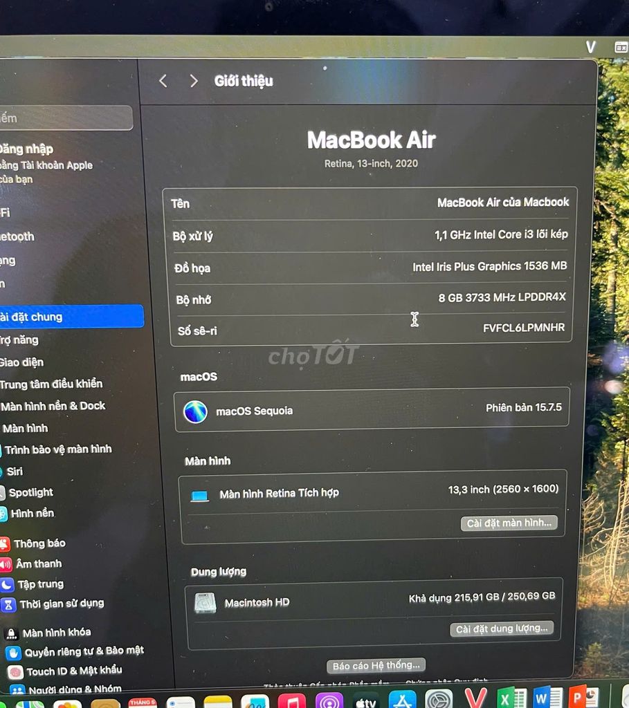 MacBook Air Retina 13 inch 2020 – Mỏng Đẹp. Mua bán Laptop tại Quận Hai Bà Trưng Hà Nội được đăng bởi Nguyễn Văn Cao hình 1