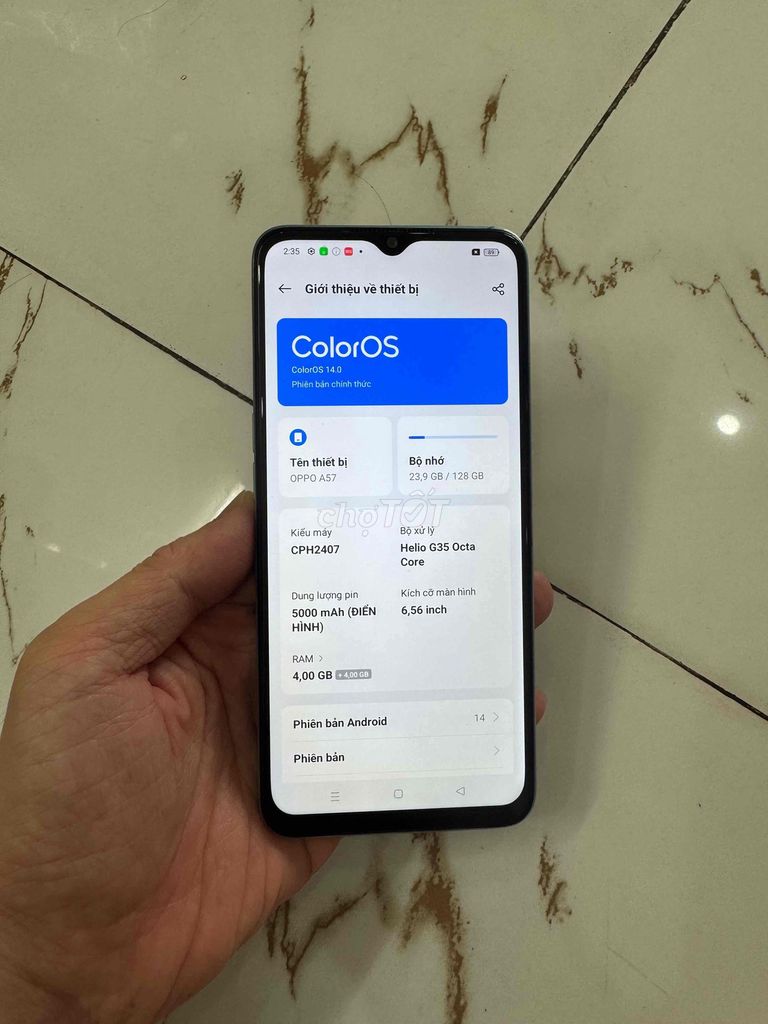 OPPO A57 128GB Xanh ngọc zin pin 5000. Mua bán Điện thoại tại Quận Hà Đông Hà Nội được đăng bởi Mạnh Mobile hình 1