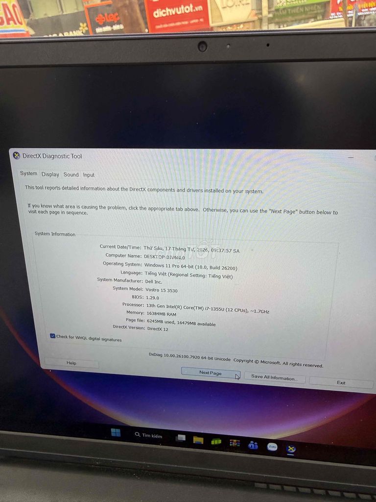 Dell Vostro 3530 Core i7 15.6 inch 16GB/512GB. Mua bán Laptop tại Quận Đống Đa Hà Nội được đăng bởi CITYAPPLE hình 1