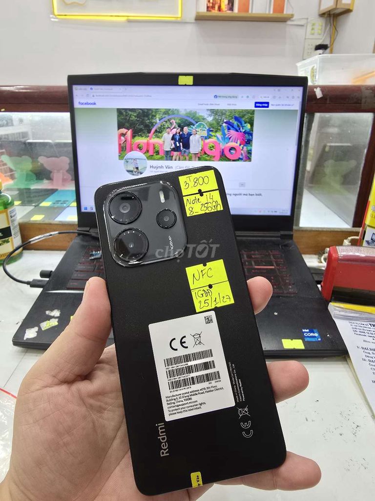 Xiaomi Note 14 8GB 256GB . Mua bán Điện thoại tại Thành phố Long Xuyên An Giang được đăng bởi Facebook Cầm Đồ Thúy Vân hình 1