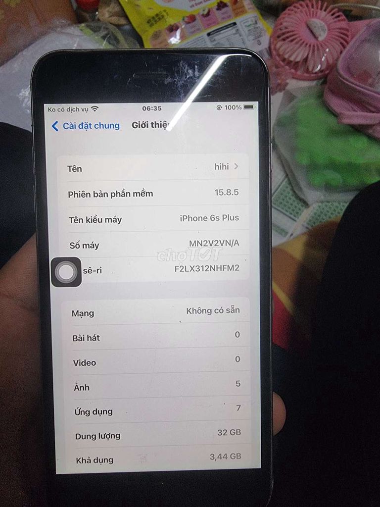 iPhone 6s Plus 32GB Xám Đã sử dụng. Mua bán Điện thoại tại Thành phố Thủ Đức Tp Hồ Chí Minh được đăng bởi tuan hình 1