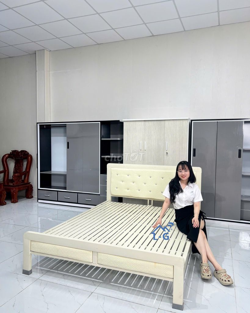 Giường Sắt Giường Sắt Giường Sắt Giường Sắt đẹp . Mua bán Giường, chăn ga gối nệm tại Thành phố Thủ Đức Tp Hồ Chí Minh được đăng bởi Lâm Gia Home hình 1