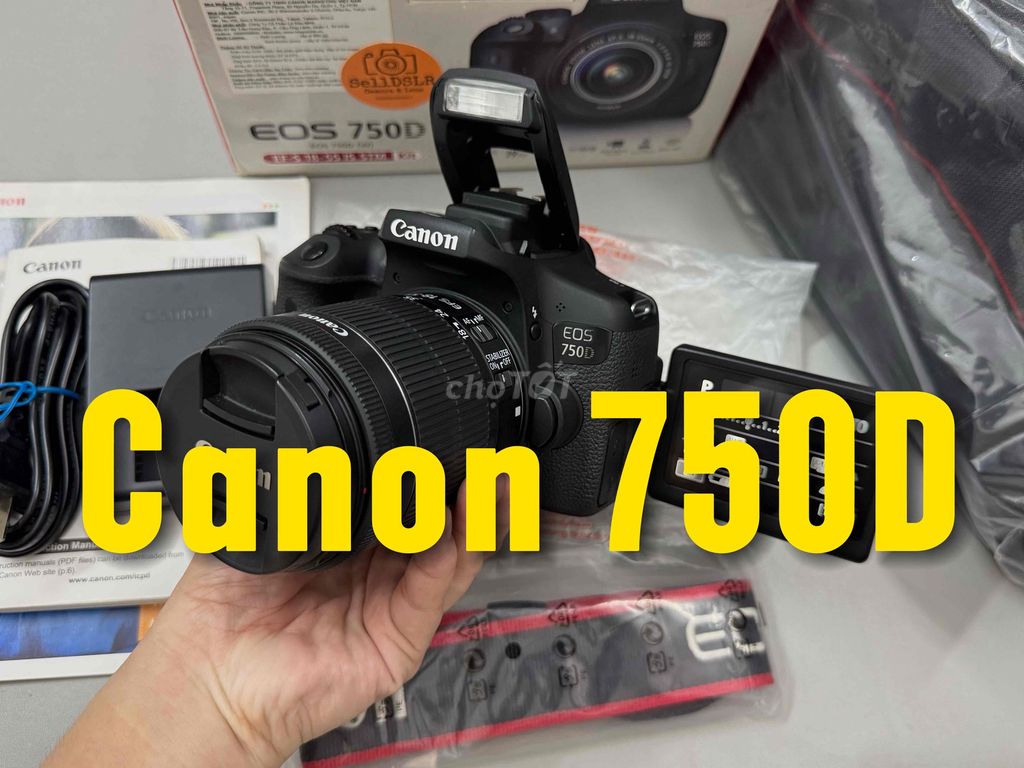 Canon 750D + 18-55 STM Fullbox đẹp keng. Mua bán Máy ảnh, Máy quay tại Quận 3 Tp Hồ Chí Minh được đăng bởi Lộc hình 1
