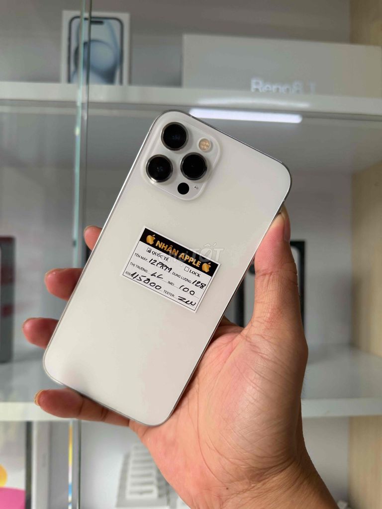 iPhone 12 Pro Max 128GB Trắng 98% QT MỸ P100. Mua bán Điện thoại tại Thành phố Cà Mau Cà Mau được đăng bởi NHAN APPLE hình 1