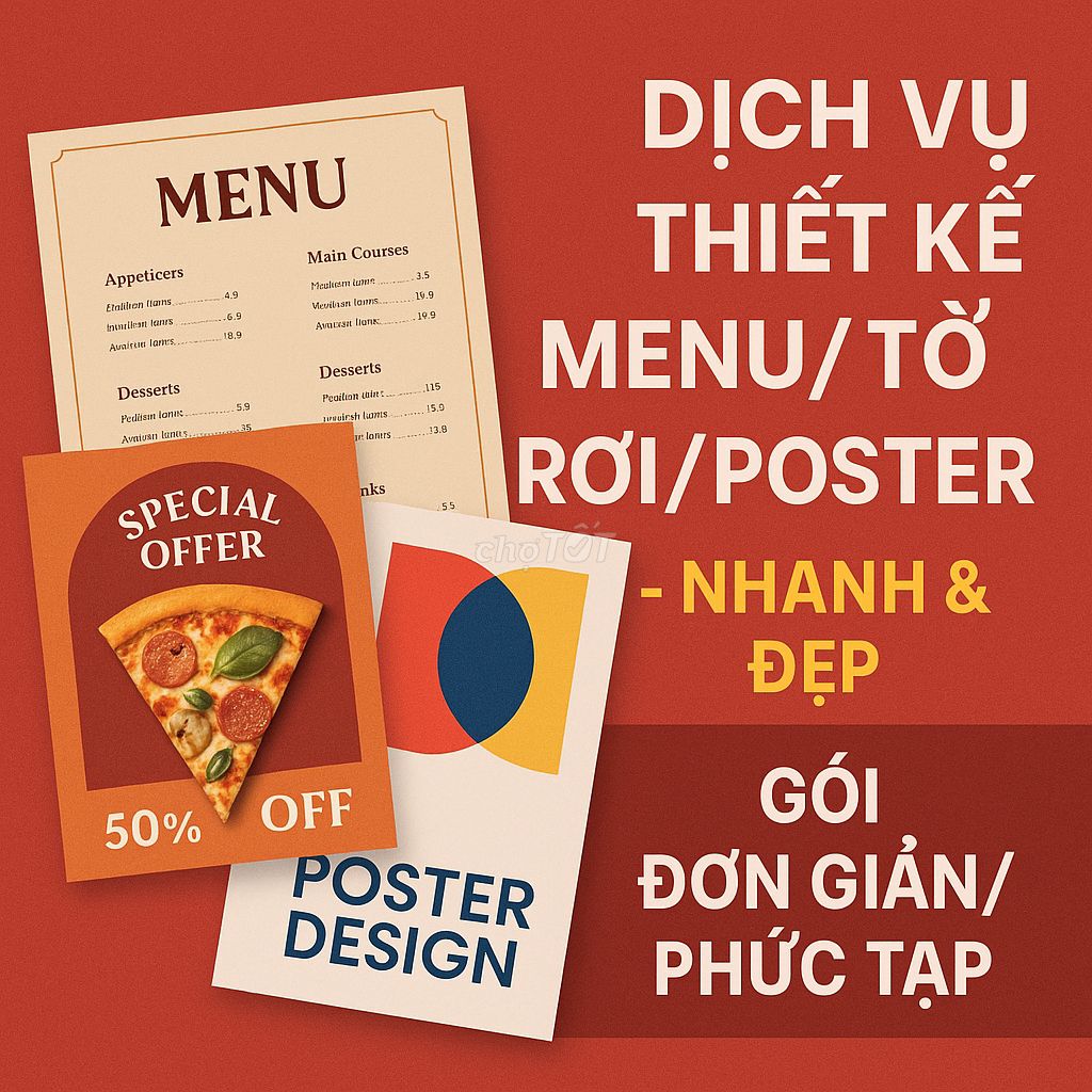 [THIẾT KẾ MENU - TỜ RƠI - POSTER] GIÁ TỐT. Dịch vụ tại Huyện Bình Chánh Tp Hồ Chí Minh được đăng bởi Photocopy Gần Đây hình 3